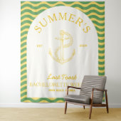 Moderne tropische Retro Bachelorette, gelb Wandteppich (Beispiel)