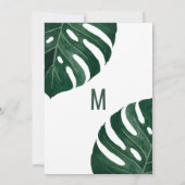 Moderne Tropische Schweizer Käse Gold Brunch Bubbl Einladung (Rückseite)