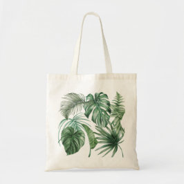 Moderne tropische Sommer-Blätter Monstera Beach Tragetasche
