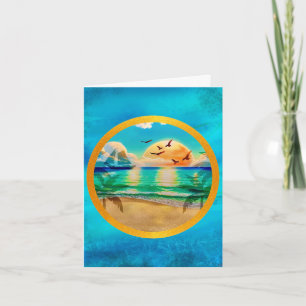 Moderne tropische Strandpalmen Sonnenuntergang Url