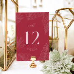 Moderne Tropische Tischnummer<br><div class="desc">Diese Tischnummer Card der Leilani Collection besticht durch helle,  kühne Farben und moderne Typografie,  die Ihren Gästen einen bleibenden Eindruck hinterlassen! Personalisieren Sie es einfach und schnell mit Ihren Daten. Klicken Sie einfach auf den Button "Anpassen",  um Stil und Position des Textes zu verändern und zu formatieren.</div>