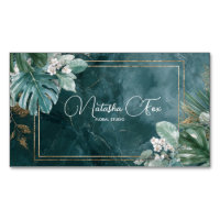 Moderne Tropische Türkisblaue Marmor & Gold Glitte