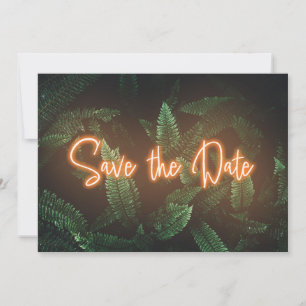 Moderne tropische Vegetation Save the Date
