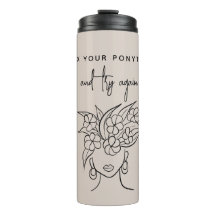 Moderne Try Again Frau mit Pflanze Personalisiert