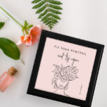 Moderne Try Again Frauen mit Blume Personalisiert Erinnerungskiste<br><div class="desc">Chic und modern rot pink fixieren Ihren Pferdeschwanz und versuchen Sie es noch einmal Geschenkboxen zeigt Ihren personalisierten Namen und illustrierte Frau mit einer whimsical blumengeschmückten Pflanze.</div>