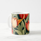 Moderne Tulips floral Kaffeetasse (Vorderseite Links)