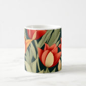 Moderne Tulips floral Kaffeetasse (Mittel)