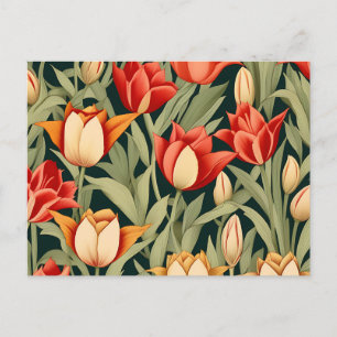 Moderne Tulips floral Postkarte