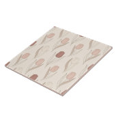 Moderne Tulpen-Blumenmuster Fliese (Seite)