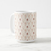 Moderne Tulpen-Blumenmuster Kaffeetasse (Vorderseite Links)