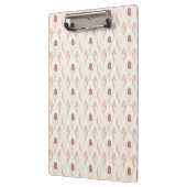 Moderne Tulpen-Blumenmuster Klemmbrett (Links)