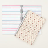 Moderne Tulpen-Blumenmuster Notizblock (Innen)