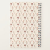 Moderne Tulpen-Blumenmuster Notizblock (Rückseite)