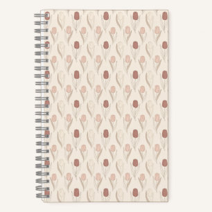 Moderne Tulpen-Blumenmuster Notizblock