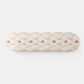 Moderne Tulpen-Blumenmuster Skateboard (Horizontal)