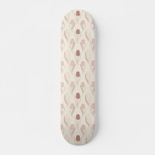 Moderne Tulpen-Blumenmuster Skateboard