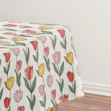Moderne Tulpen-Blumenmuster weiche Botanik Frühlin