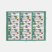 Moderne Tulpen Fleecedecke (Vorderseite (Horizontal))