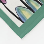 Moderne Tulpen Fleecedecke (Ecke)