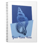 Moderne turbane Muschel Mitte des Jahrhunderts Bla Notizblock (Vorderseite)