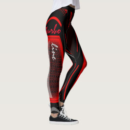 Moderne Turbo-Linie für Sportdesign Leggings