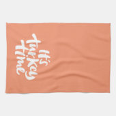 Moderne Türkei Time Erntedank Dinner Buchstaben T Geschirrtuch (Horizontal)