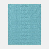 Moderne Türkis-Aqua-Abstrakt-Pattern Fleecedecke (Vorderseite)