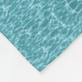 Moderne Türkis-Aqua-Abstrakt-Pattern Fleecedecke (Ecke)