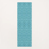 Moderne Türkis-Aqua-Abstrakt-Pattern Yogamatte (Vorderseite)