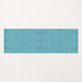 Moderne Türkis-Aqua-Abstrakt-Pattern Yogamatte (Vorderseite (Horizontal))