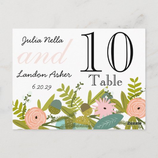 Moderne Türkis-Chartreuse Damask Hochzeit Postkarte (Rückseite)