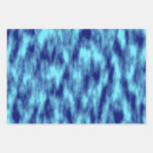 Moderne türkisblaue gefärbte Krawatte Geschenkpapier Set (Vorderseite 3)