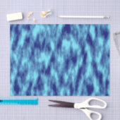 Moderne türkisblaue gefärbte Krawatte Seidenpapier (Handwerk)