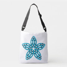 Moderne Türkisblaue Geometrische Sternblume Custom