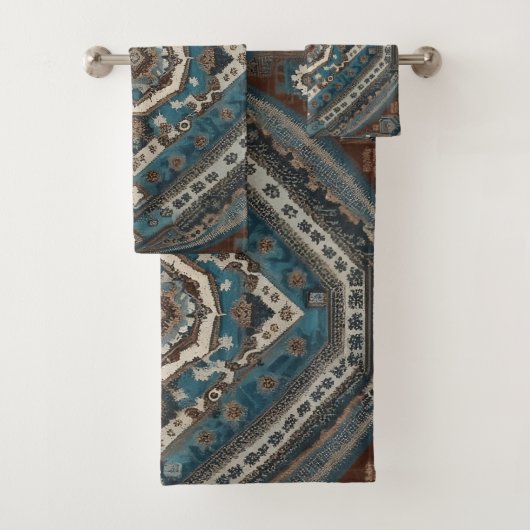 Moderne türkische Beautiful Old Pattern Collection Badhandtuch Set (Insitu)