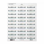 Moderne türkise Gold Agate Hochzeitadresse (Vorne)