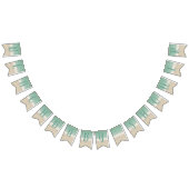 Moderne türkisfarbene Baby Duschbäder Wimpelkette (Alle)