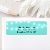 Moderne türkisfarbene Blauen und String Lights Ele (Insitu)