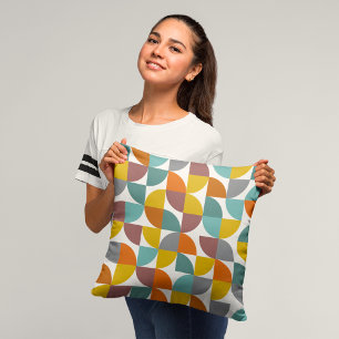 Moderne, türkisfarbene, goldgelbe Rostformen aus d Kissen