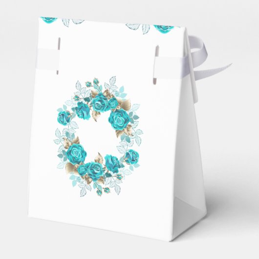 Moderne türkisfarbene Herbstwoche Geschenkschachtel (Rückseite)