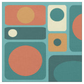 Moderne türkisfarbene Rechtecke aus dem Mittelalte Stoff (Nahaufnahme)