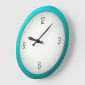 Moderne türkisfarbene Runduhren Große Wanduhr (Winkel)