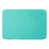 Moderne türkisfarbene Schlichte Solid Color | Aqua Badematte (Vorderseite)