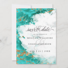 Moderne türkisfarbene Wasserfarbengeode BarefootBr