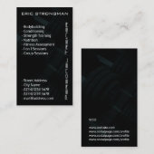 Moderne Turnhalle führt dunkle Art einzeln auf Visitenkarte (Vorne/Hinten)