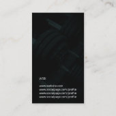 Moderne Turnhalle führt dunkle Art einzeln auf Visitenkarte (Rückseite)