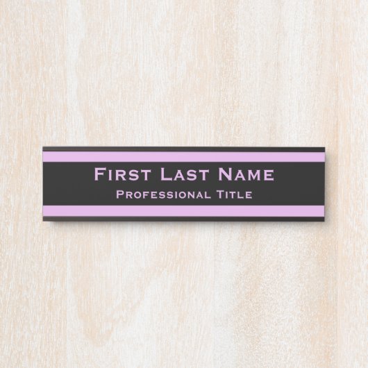 Moderne Türschilder signieren Lavendel Lila Türschild (Vorderseite )