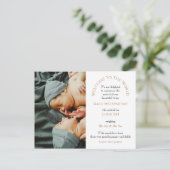 Moderne Twins Willkommen bei der Typografie des Wo Postkarte (Stehend Vorderseite)