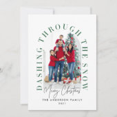 Moderne Typografie 1 Foto Weihnachten (Vorderseite)