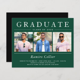 Moderne Typografie 3 Foto Abschluss Celebration